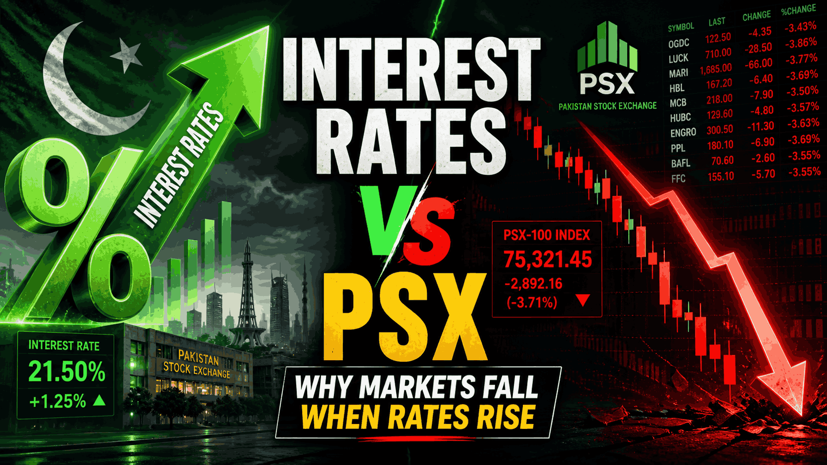 Interest Rates vs PSX: Why Markets Fall When Rates Rise
